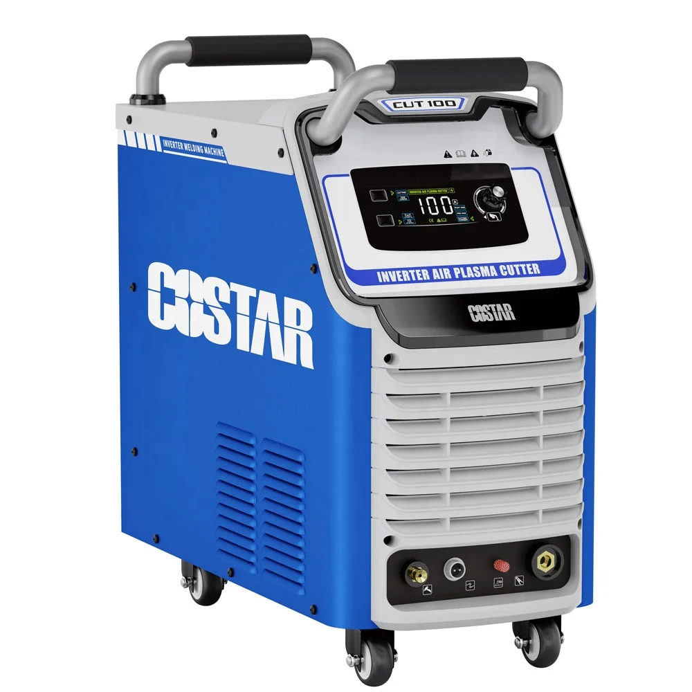CUT 100 IGBTINDUSTRIAL Digital professional AIR PLASMA Preset current circuit air plasma cutting machine in build air compress