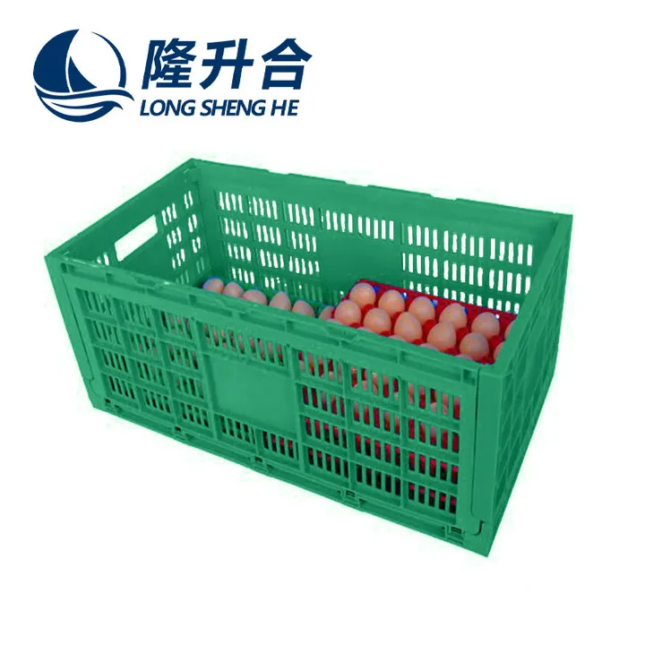 Longshenghe High Density PP Materials Plastic Basket Bread Milk or Egg Package Crate Box