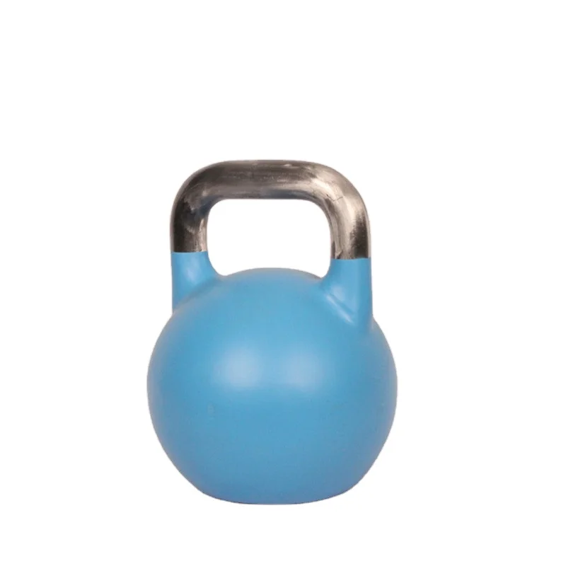 Rizhao New Power Fitness Online Shop Top Supplier Power Fitness Competition Cast Iron Coated Steel Weight Adjustable Kettle Bell