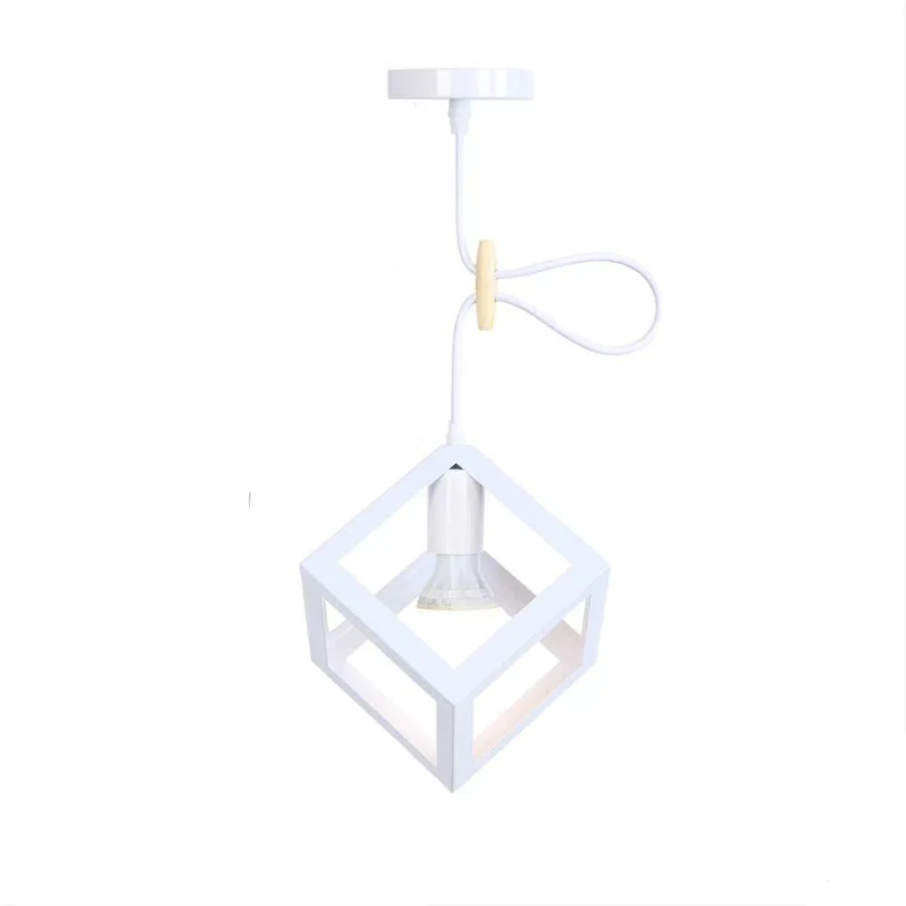 Modern design iron Square Lampshade chandeliers ceiling chandeliers pendant light for bedroom livingroom