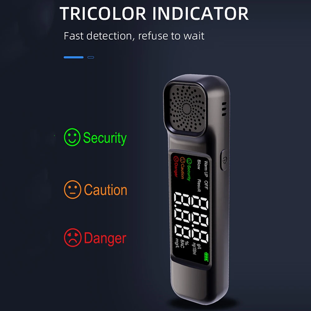 Wholesale Dual Display Alcohol Breath Tester Portable Alcohol Tester Digital Display Breathalyzer Detector