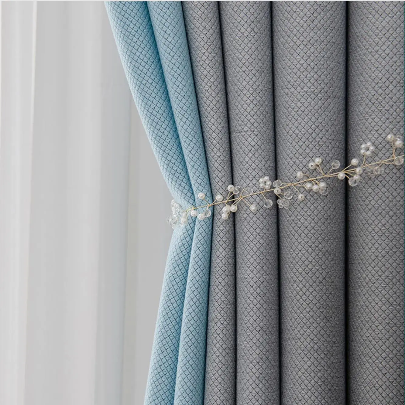 
Modern Blackout Curtain For Living Room Bedroom Solid Color Thermal Insulated High Shading Curtains Window Blinds Drapes 