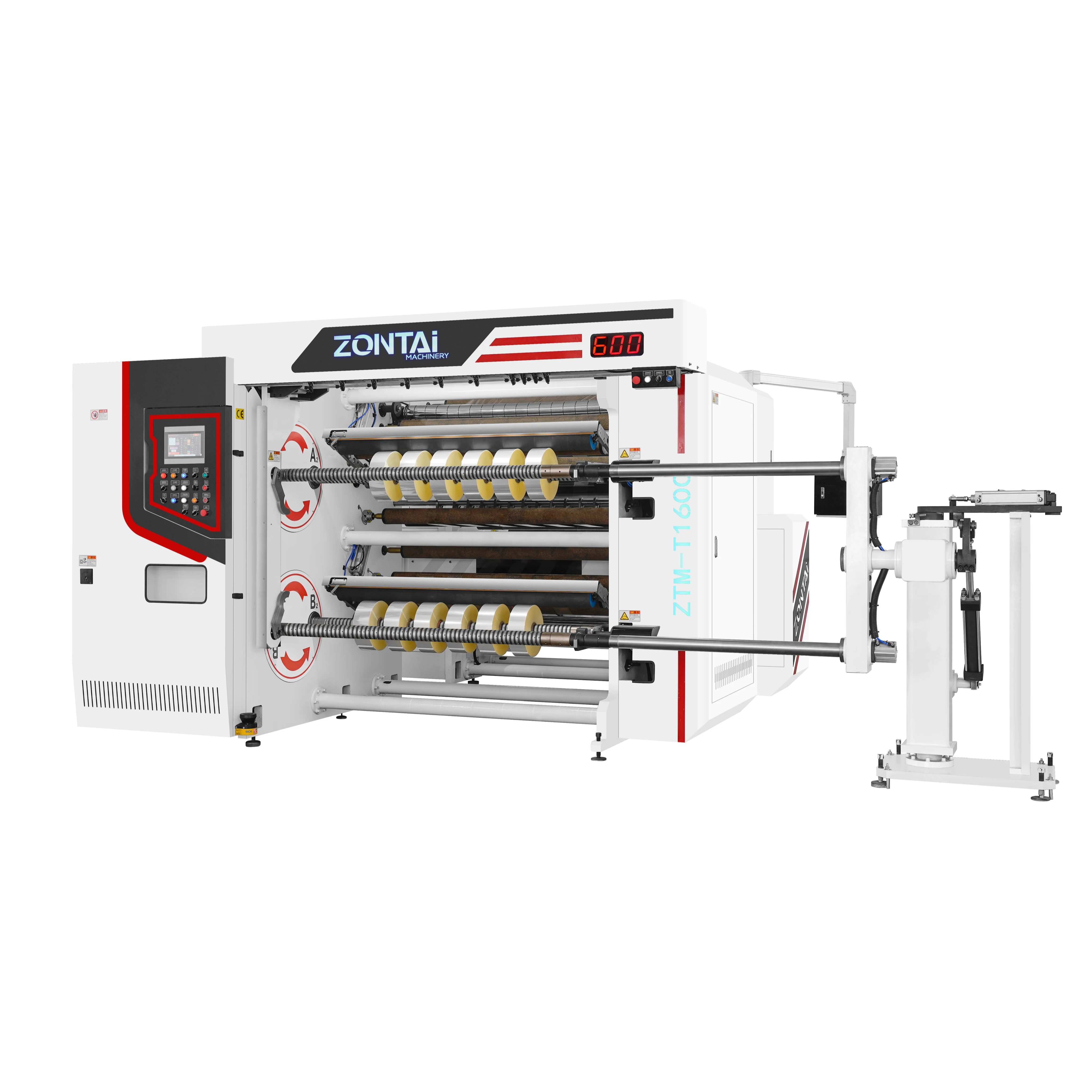 ZONTAI Double Turret plastic slitting machine