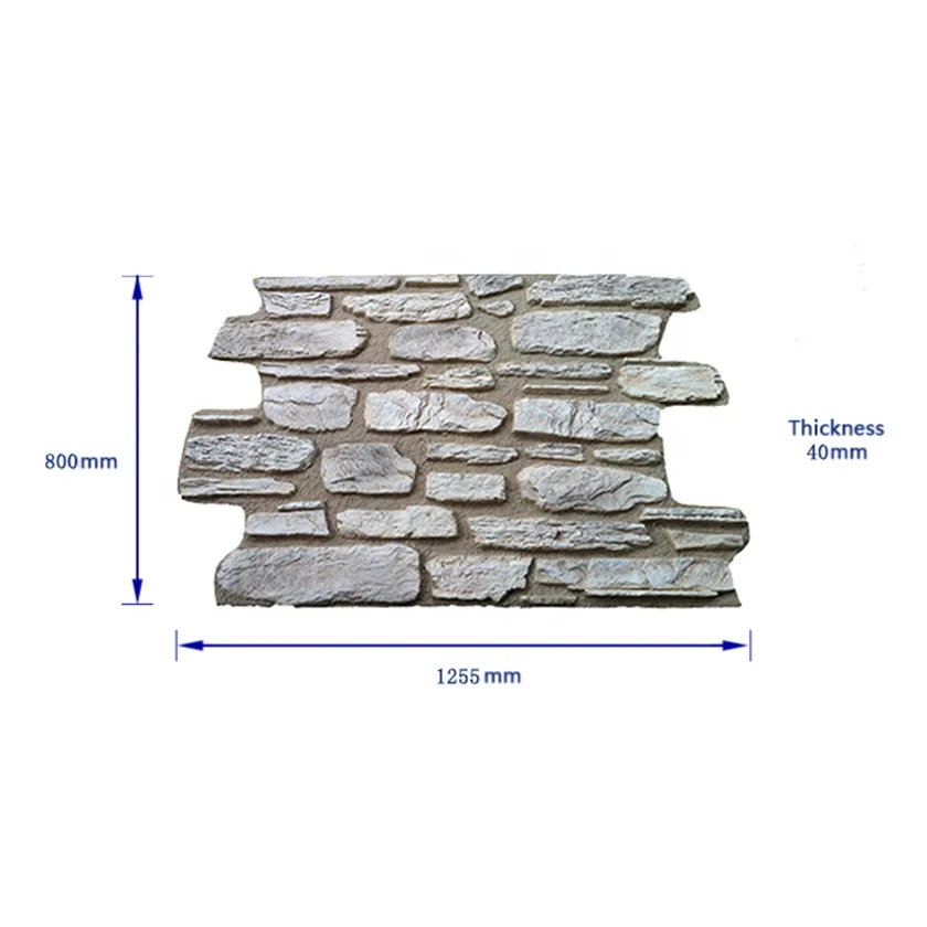 NEU rock wall panels Decorative Faux  stones Polyurethane Wall brick Interior composition panel stone artificial
