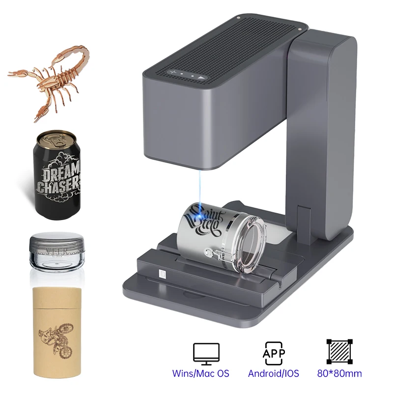 Mini DAJA MR CARVE C1 Auto Focus Laser Engraving Machine Laser Engraver Cutter Engraving Machine For Wood Plastic Bamboo Leather