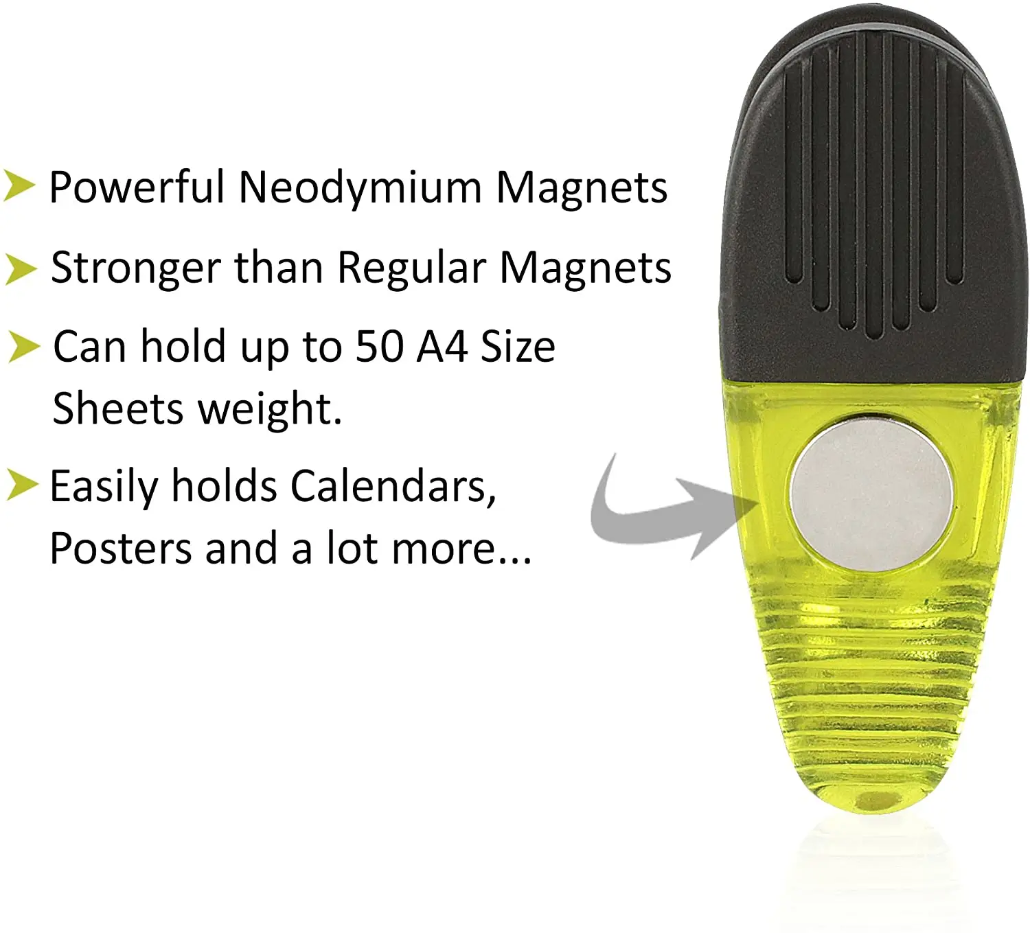 New Type Plastic Magnetic Memo Clip fridge