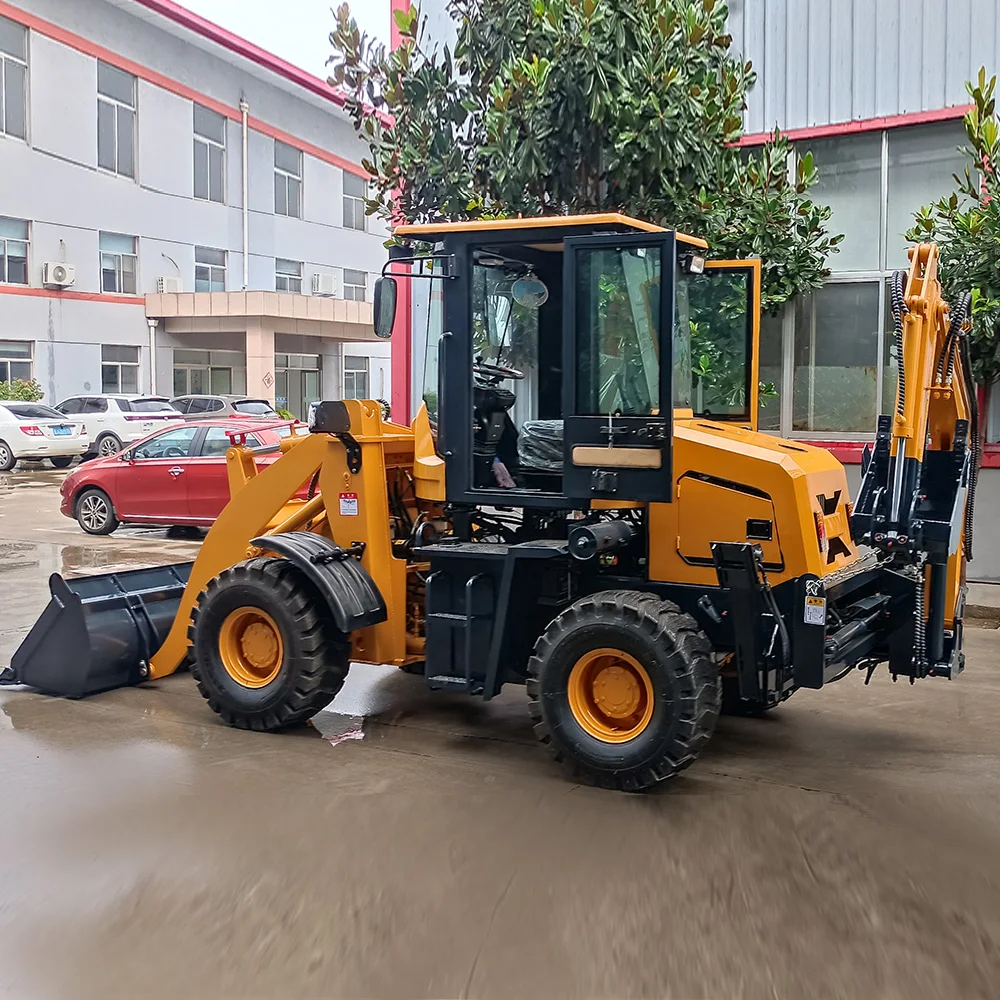 Manufacturer 4x4 Backhoe Loader China multipurpose 4 wheel drive Loader 3 ton 5 ton wheel Backhoe Loader