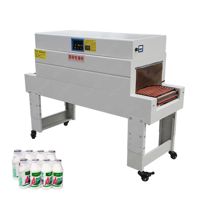 NEWEEK Best selling Automatic Small film Cable Heat Tunnel Shrink Packing Sleeve Label Wrapping Machine For Bottle