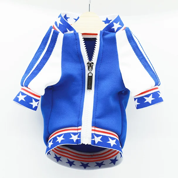 High luxury Pet hoodie jacket clothes dog denim shirt jacket Fadou Schnauzer teddy Shiba Inu Cat jacket coat