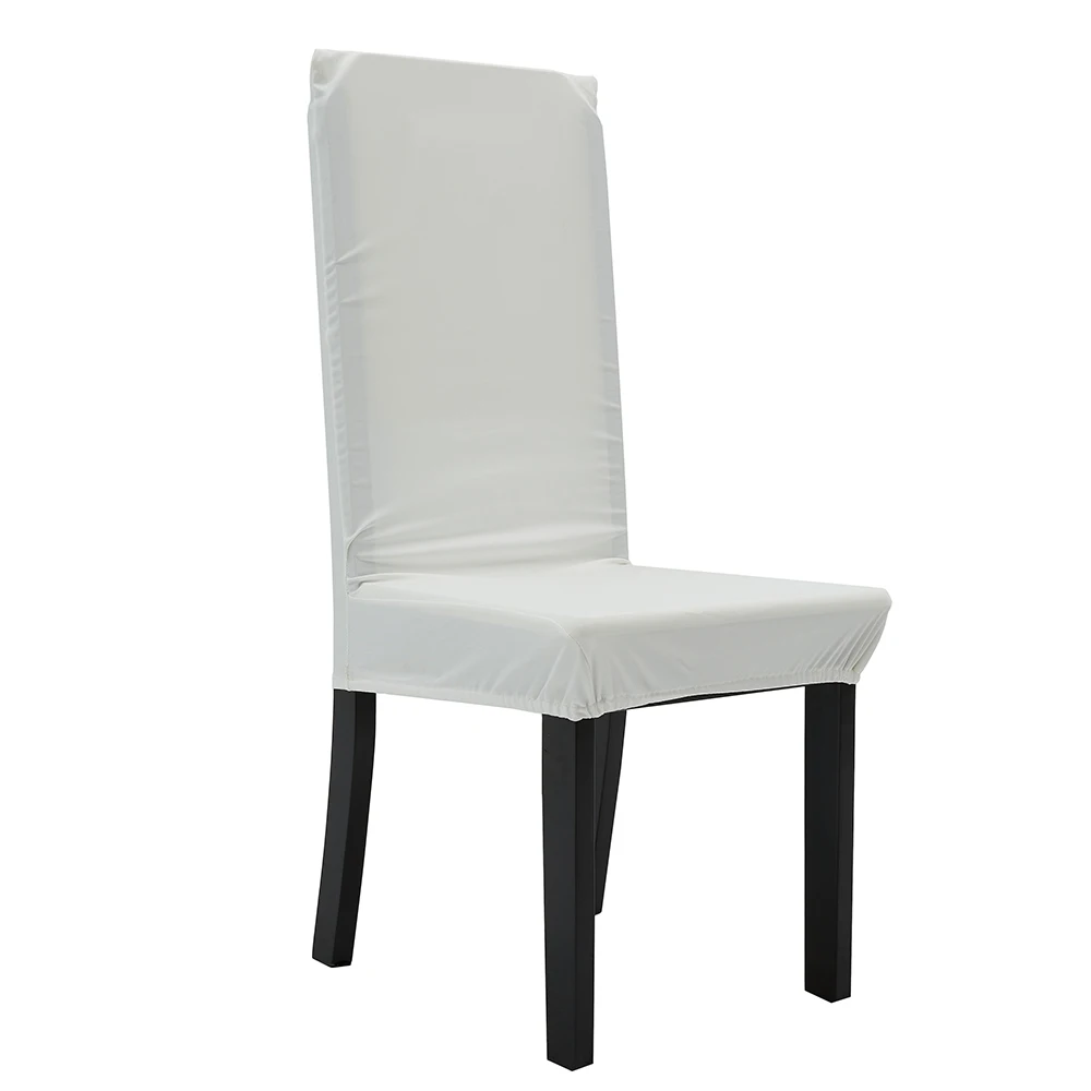 Customized sillas dining seat covers elastic velvet stretch Polyester dining chair cover