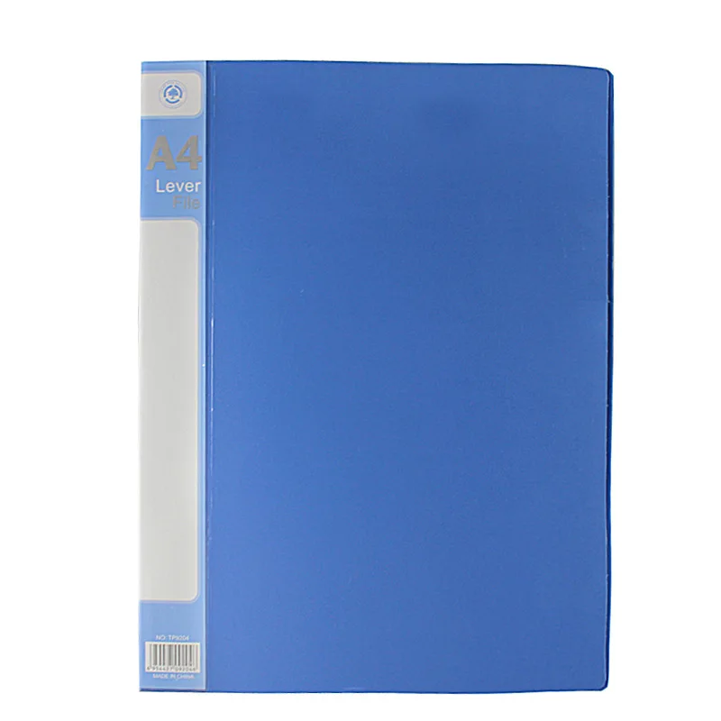 A4 Size Plastic Spring Snake Clips File Holder Poly PP Document Folder