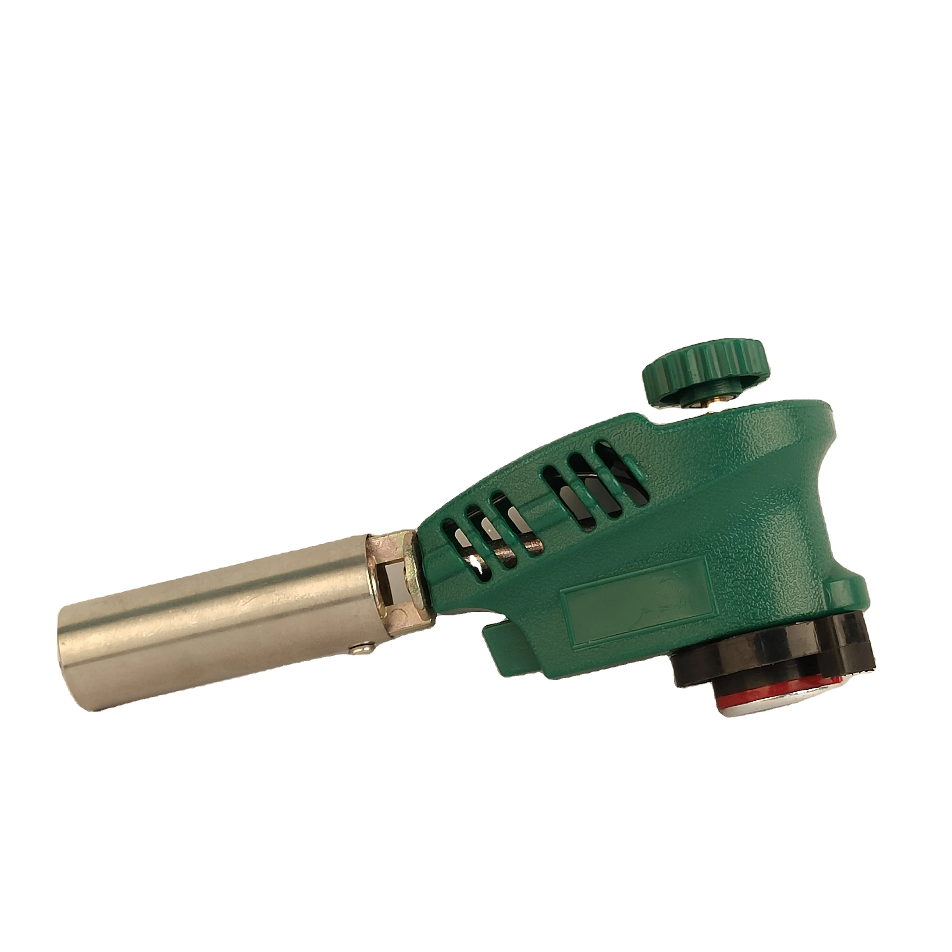 Green color hand-operated blow gun camping gas torch hiking  flame gun