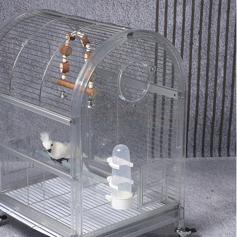 Relaxlines parrots and other birds portable household pet bird cage spacious square folding breeding bird cage