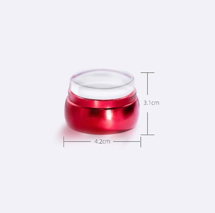 Hot Wholesale Metal and Silicone Nail Stamper Scraper Transparent Nail Stamp Stamping Tools New Nail Art Tools