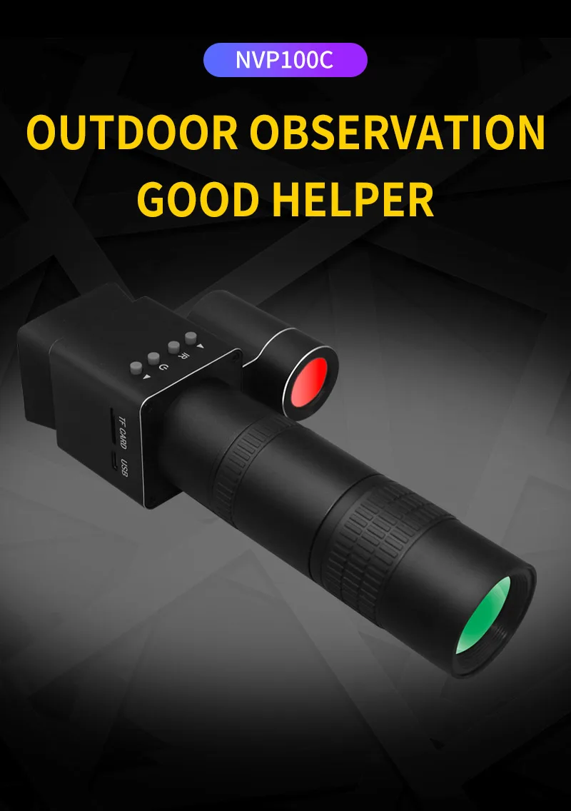 Night Vision Scope 1080P digital 350m IR day and night rangefinder infrared thermal night vision hunting scope