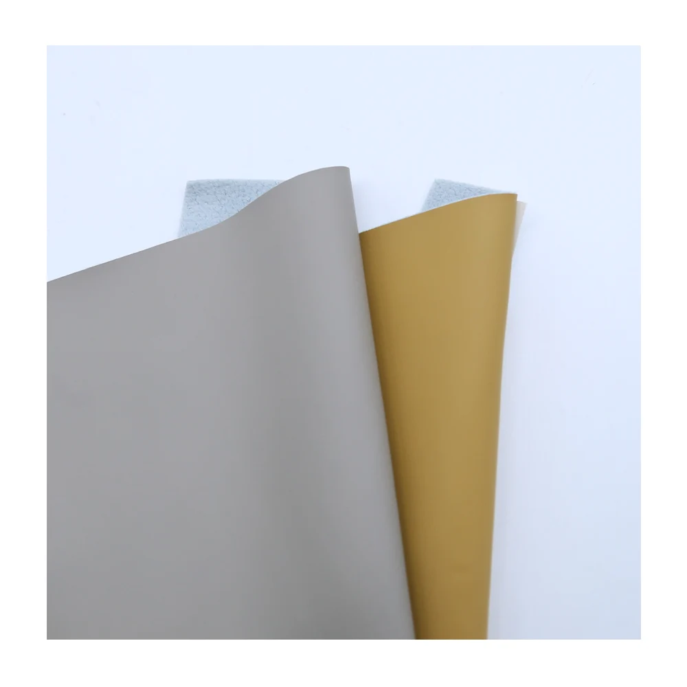 Waterproof Smooth Colorful Soft Leather Embossing Pattern Calfskin Wool Backing Materials PU Synthetic Leather For Making Sofa