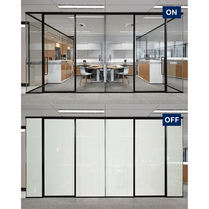 92% Transmittance PDLC Film Smart Glass Window 110V Electric Switchable Privacy Film Magic Glass