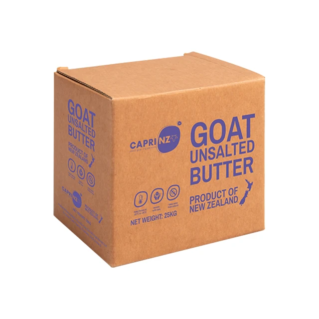Suppliers Natrual Goat Unsalted Flavoured Butter 25kg 100% New Zealand Pure Goat Cream For Sale