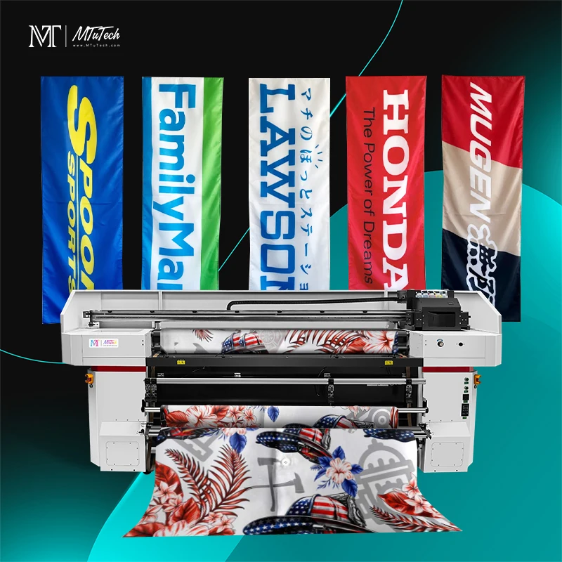 Leading Manufacturer MTuTech 2m Direct To Fabric Printer Digital Textile Printing Machine  for Flags