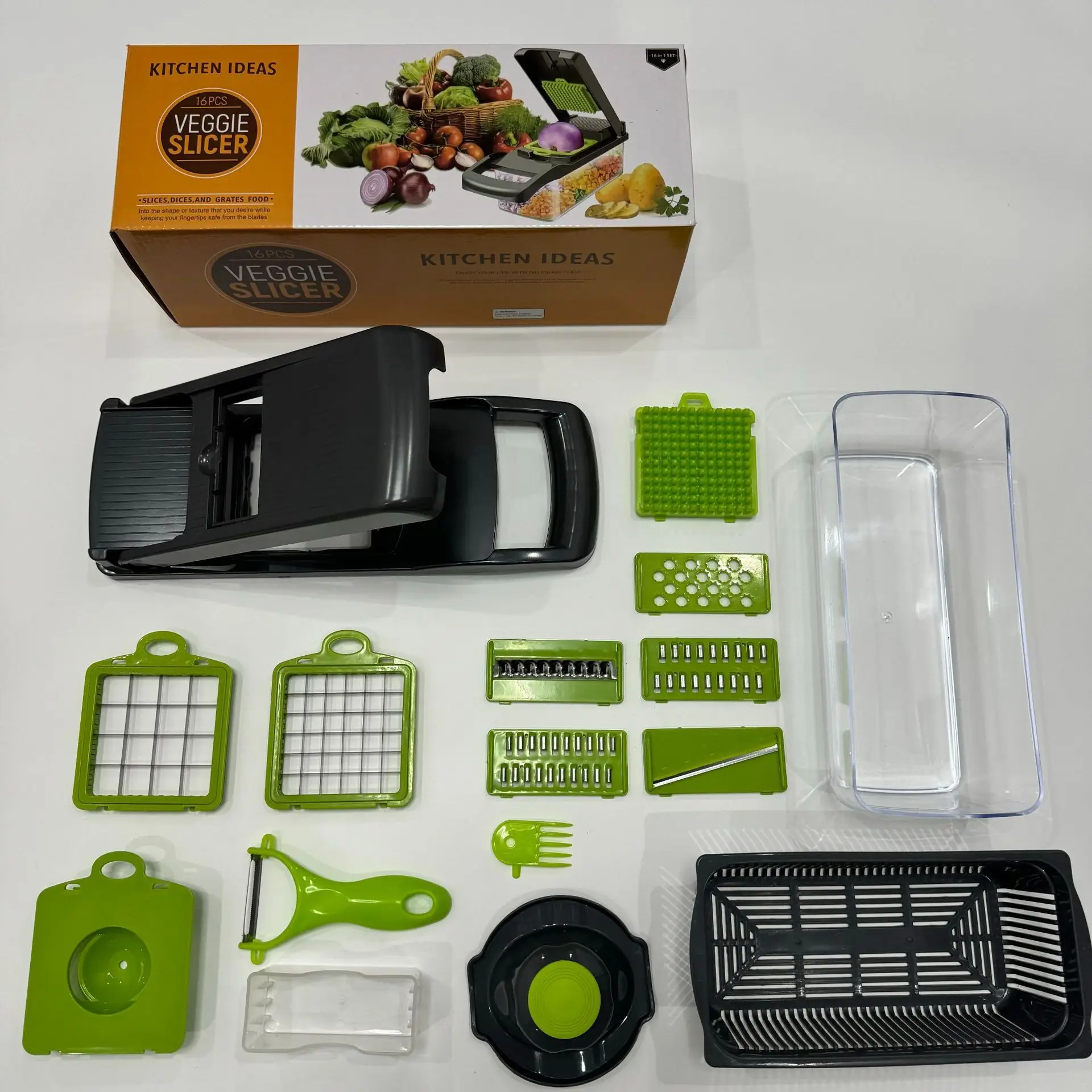 Multi-function vegetable cutter 16ps vegetable cutter Multi-function dicing vegetable cutter slicer