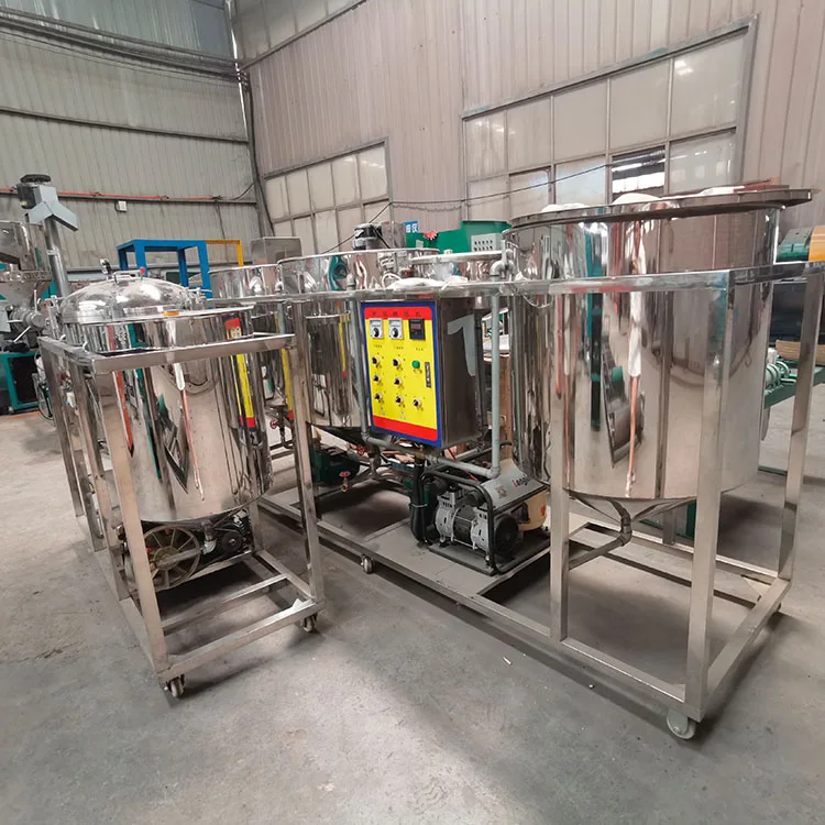 High oil yield use small cooking palm oil refinery plant sunflower refinery crude oil refining machine