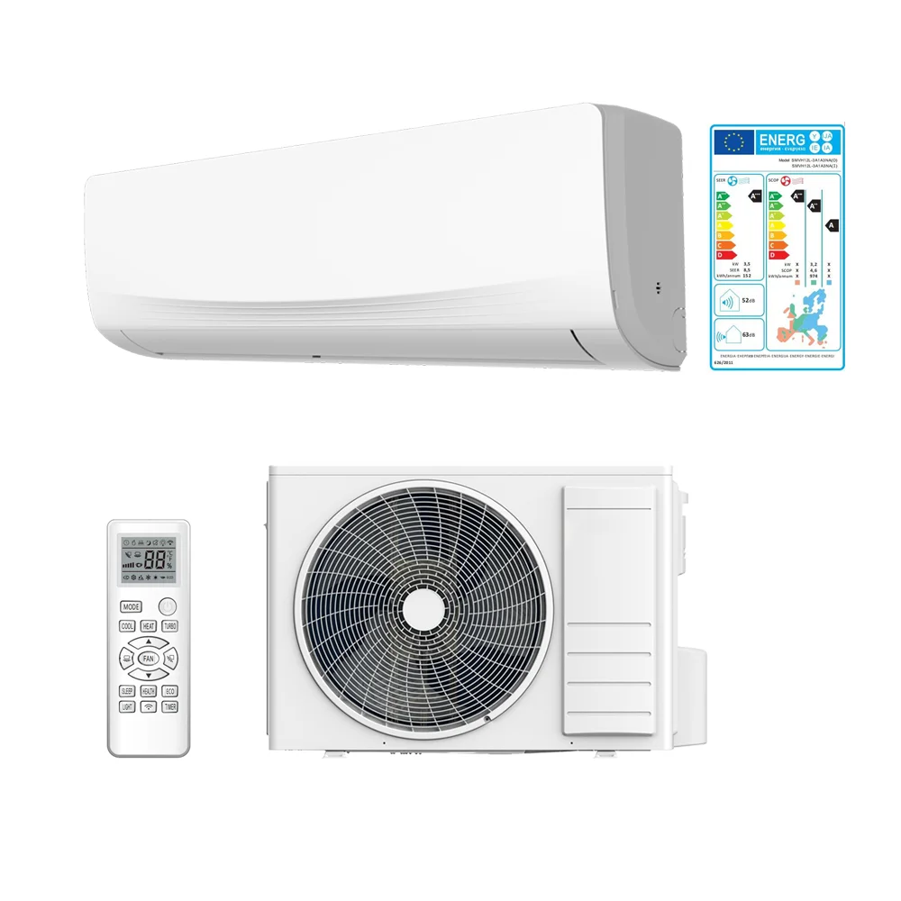 Стандартный смарт-кондиционер ЕС 9000btu 12000btu газ R32 220 В охлаждающий Настенный мини-кондиционер для дома