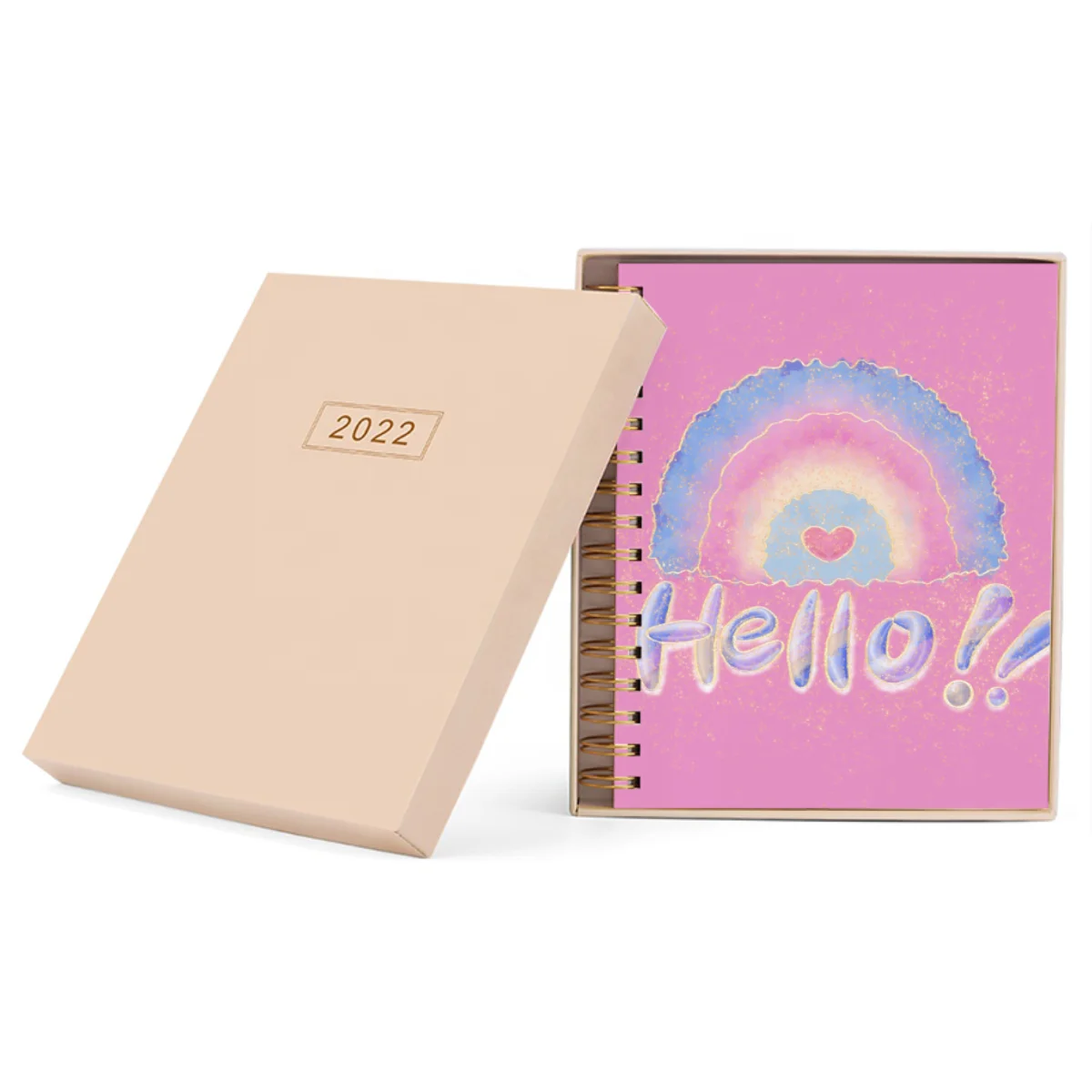 Hardcover Spiral Notebook Simple Cover Design Custom Notebook A5