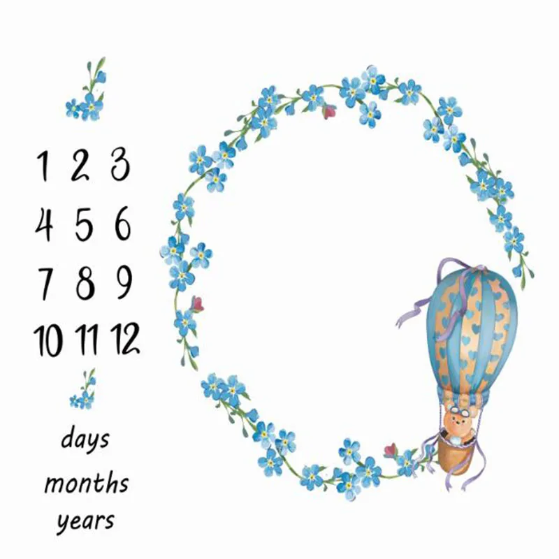 
Hot Style Baby Photo Background Cloth Milestone Baby Full Moon Photo Blanket Children Photo Cloth Baby Milestone Blanket 