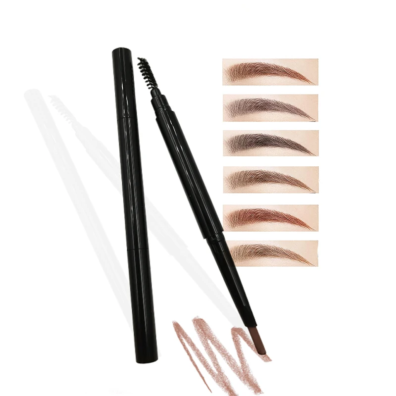 Vegan Long Lasting eyebrow private label eyebrows tint slim eye brow pencil with brush eyebrow pencil