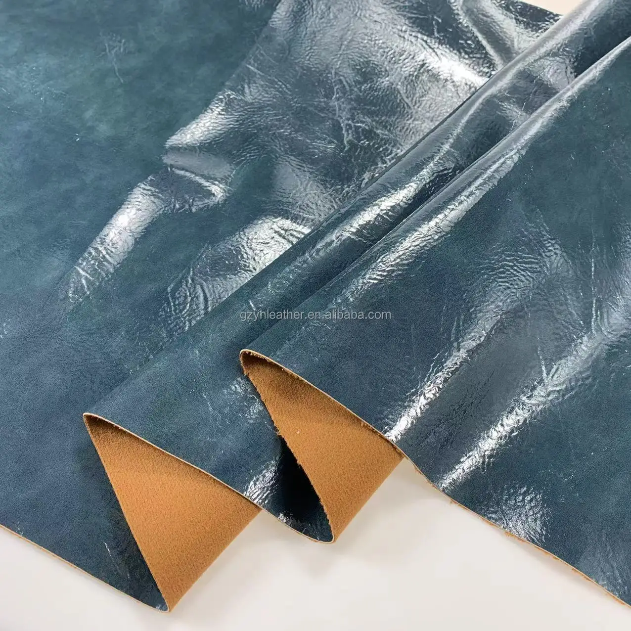 Shiny 1.2mm Waterproof smooth Painted oil PU Synthetic rexine leather for Sofa Bag Garment Furniture Decorative Chair Use