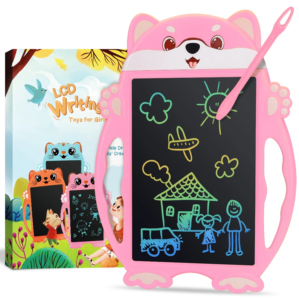 Лидер продаж от 2024 фабрики, детские цифровые электронные доски для рисования, многоцветный экран 8,5 дюймов, ЖК-планшет для письма для детей, блокнот для заметок