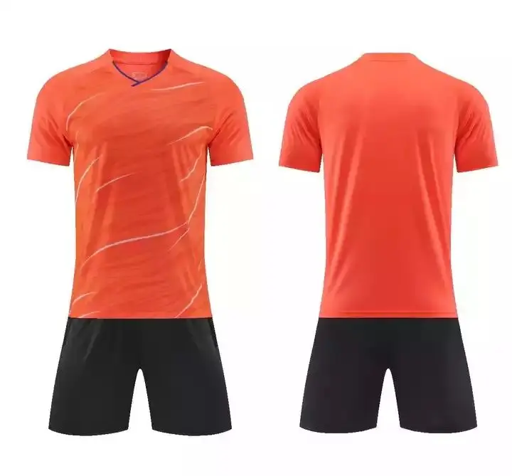New Design V-neck Blank Football Jersey Breathable Soccer Team Jerseys Uniform Soccer Jersey
