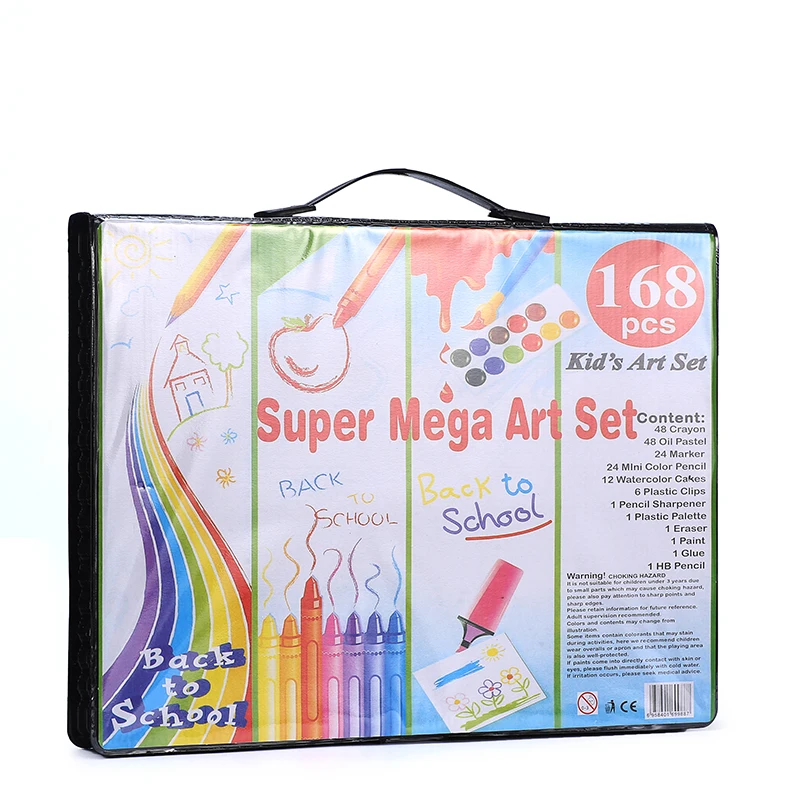 
168 Pieces Back to School Deluxe Stationery art set for kids gift 