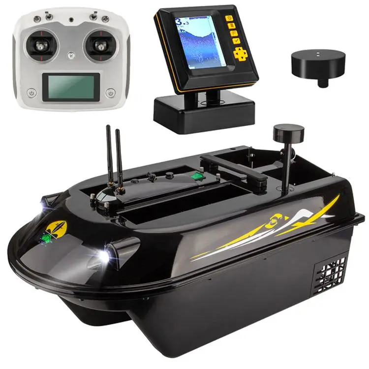 High Quality Large Size 8KG Bait Loading 3 Hopper 600m Auto Navigation GPS Sonar fishfinder bait boat