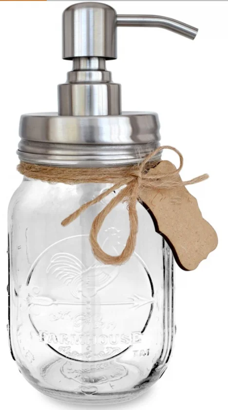 Metal lid with Soap Pump for Home and Hotel Mason jar