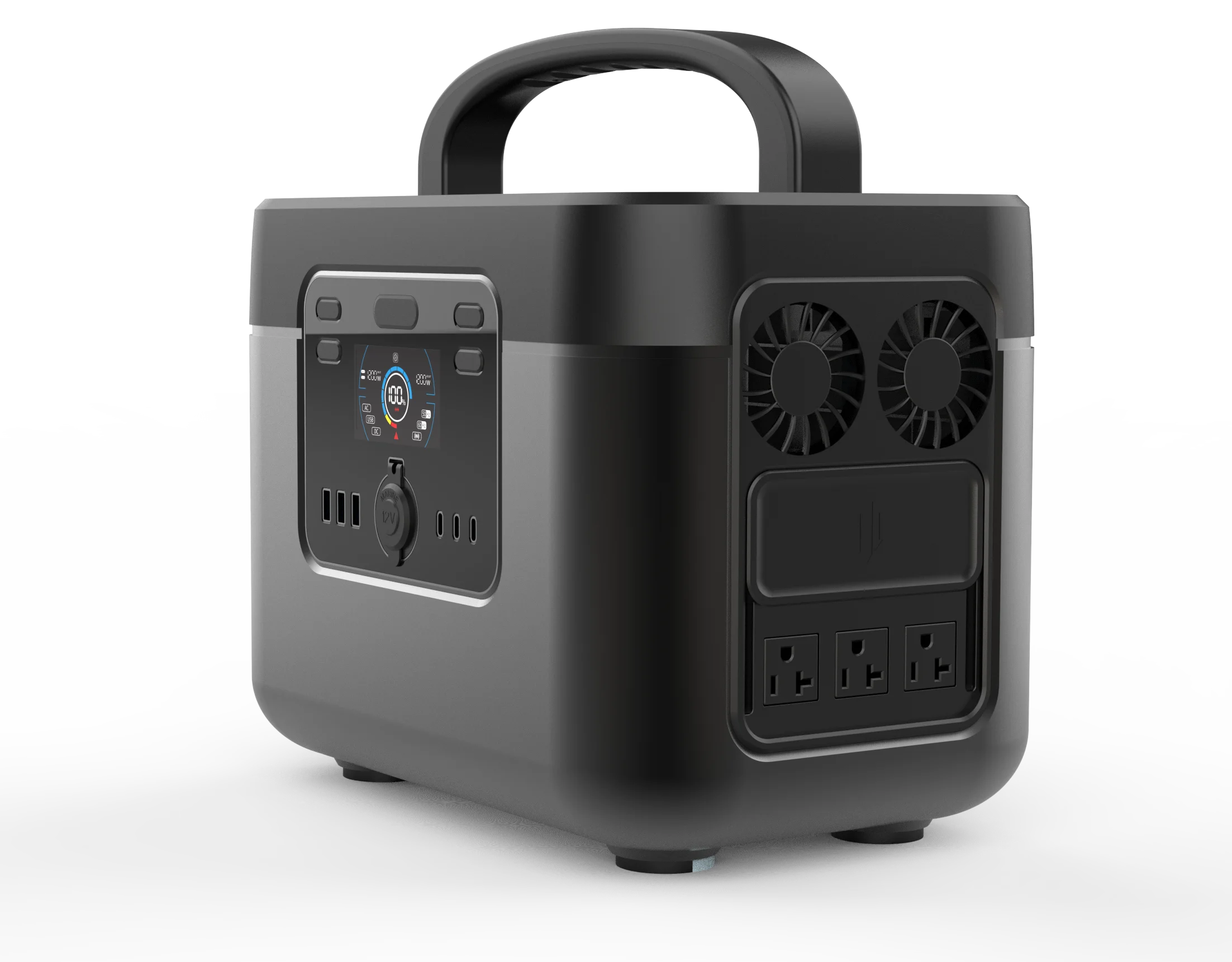 1200W Portable Solar Power Station for Camping Emergency / Power Supply LiFePO4 Lithium Battery Portable Solar Power Generators