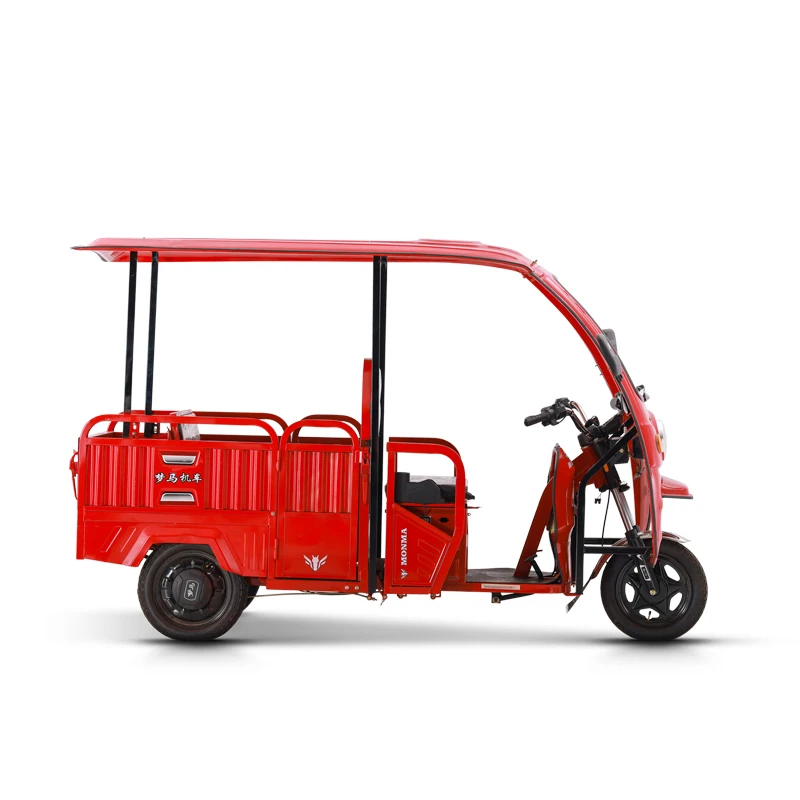 Factory high quality 1000W 60V auto rickshaw 3 wheel Tuktuk tricycle with strong power taxi electric tricycles for passengers