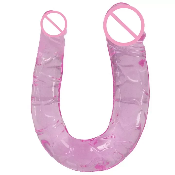 Double Ended Dildo Waterproof Jelly Double Dongs Realistic Dildo for women