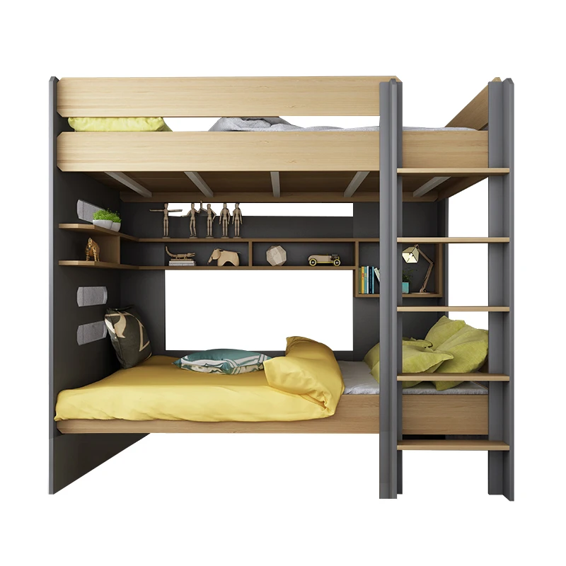 Scandinavian Industrial Style Economic Space-saving Small House Bunk Bed