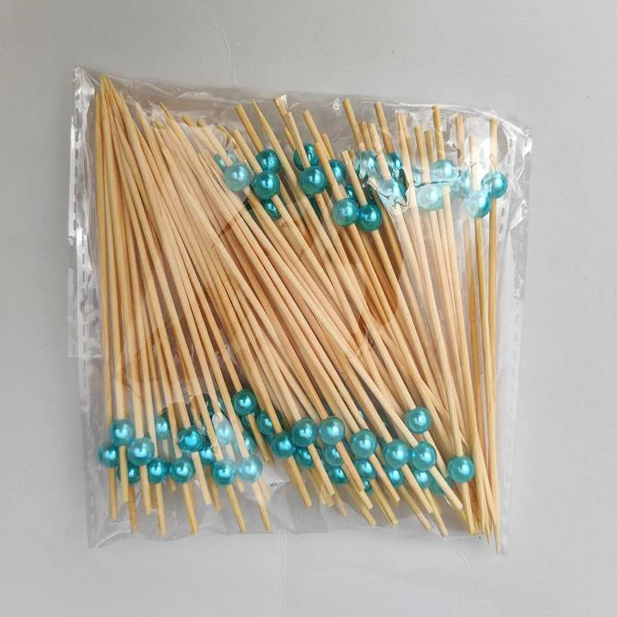 100 шт. одноразовые бамбуковые палочки для фруктов 12 см