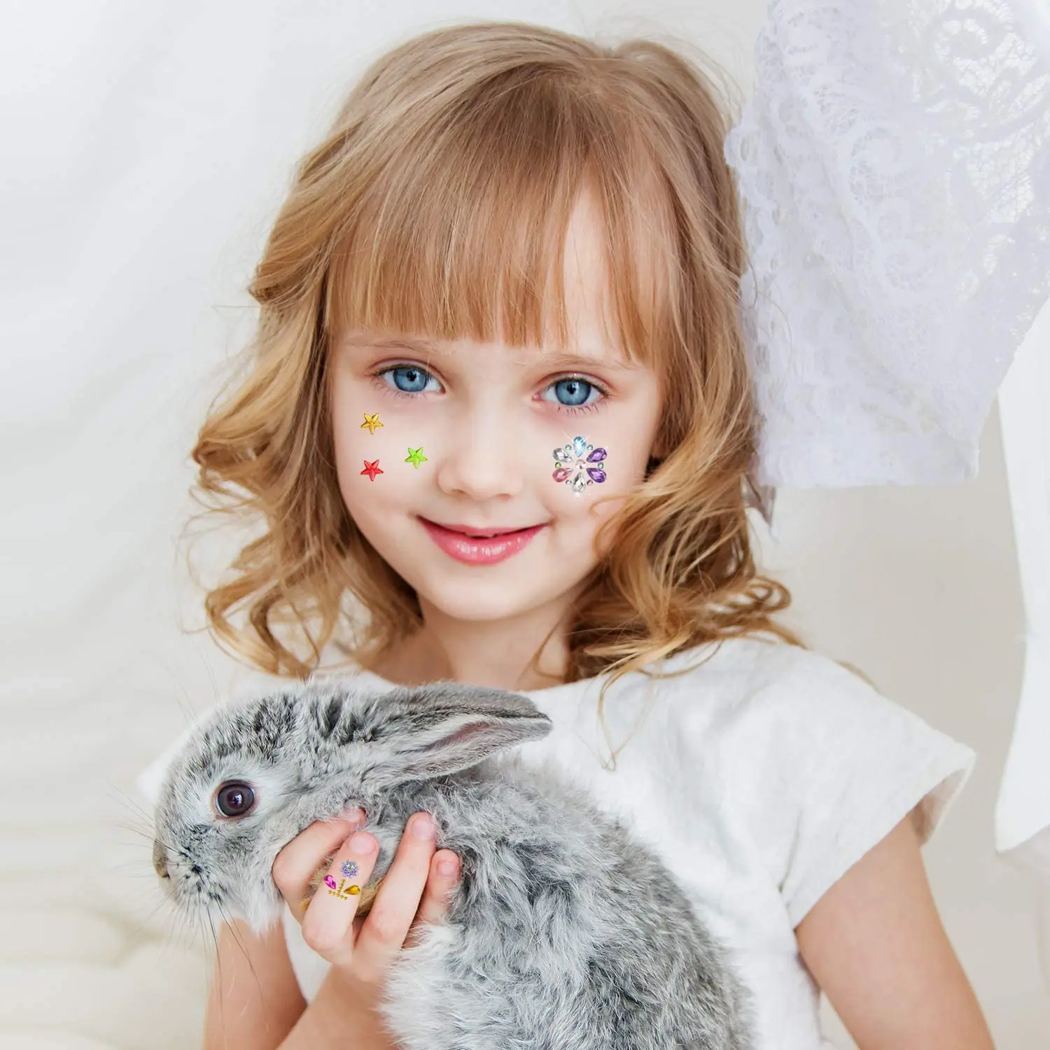 Self-Adhesive Rhinestone Sticker Craft Jewels and Gems Sticker Set for Children