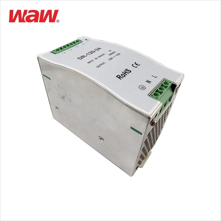 110v/220v ac to dc DR-120-24 120W 24V 5A Din Rail Power Supply