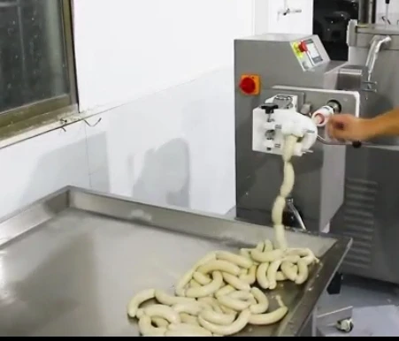 New product 50 liters sausage hydraulic filling machine with automatic twisting chicken sausage knots