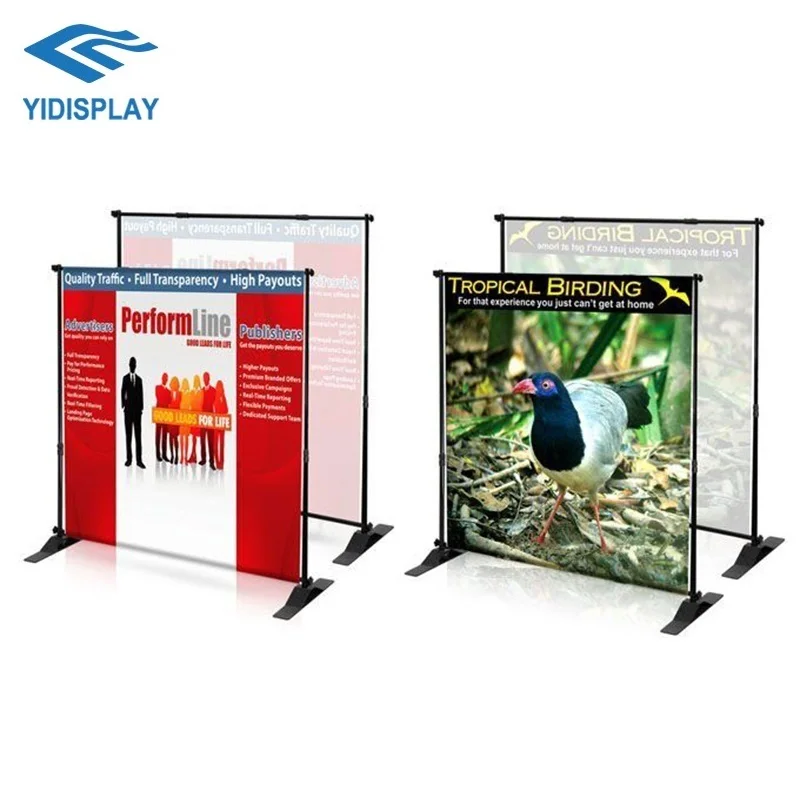 Factory Direct Sale Plastic Advertising Exhibit Backdrop Display Wall Roll Up Banner Stand