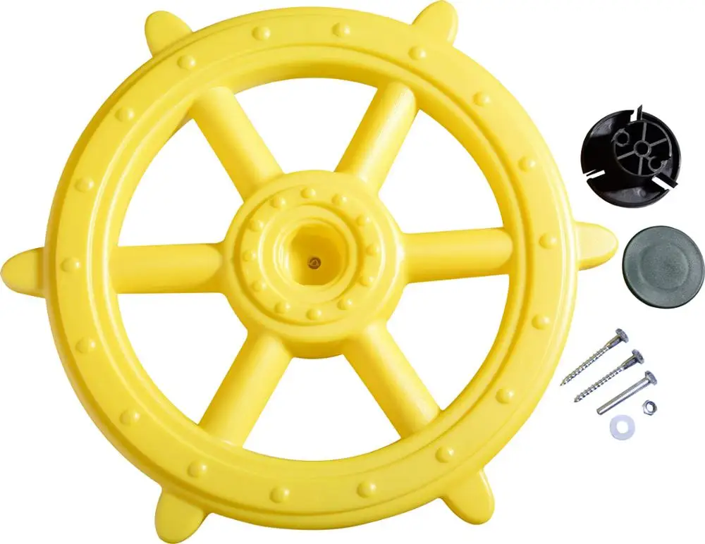 Outdoor plastic kids ship steering wiheel toy swing accessories