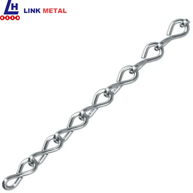 2.8mm Chain Factory Supply Galvanized Or Stainless Steel Weldless Standard Single Jack Chain