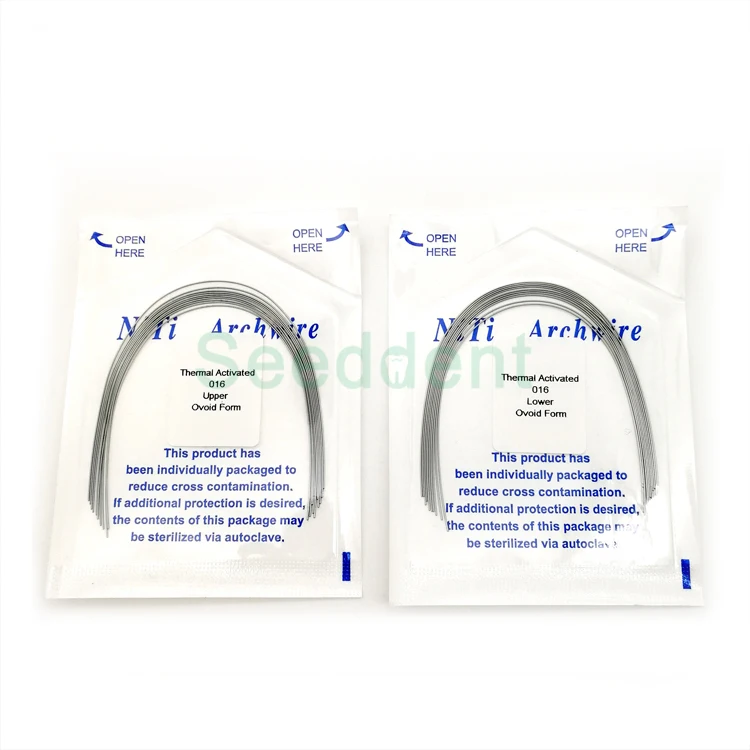 Dental Orthodontic NITI Thermal Activated Niti Round Rectangular Wires Arch wire