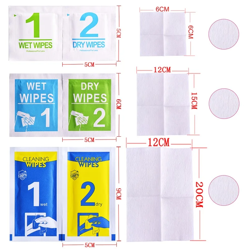 Dust-free Wipe Phone Protector Installation Wet Cloth Mobile Screen Cleaning Wipes