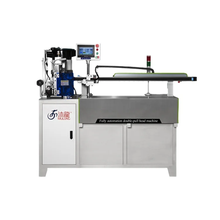 Automatic equipment for threading zipper head machine