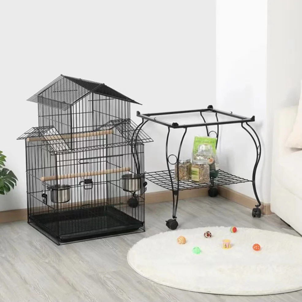 Canary breeding cages  metal bird folding iron wire gold parakeet bird parrot show cage wire mesh large bird cage